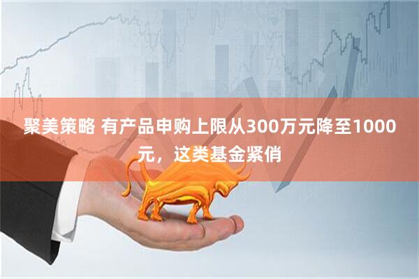 聚美策略 有产品申购上限从300万元降至1000元，这类基金紧俏