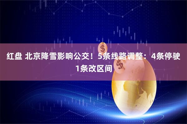 红盘 北京降雪影响公交！5条线路调整：4条停驶1条改区间