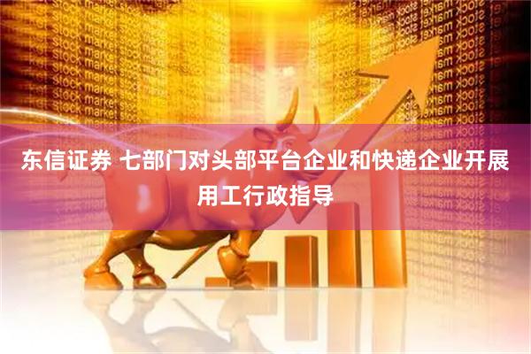 东信证券 七部门对头部平台企业和快递企业开展用工行政指导