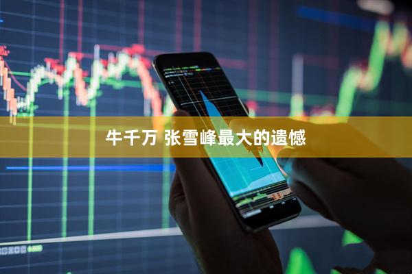 牛千万 张雪峰最大的遗憾