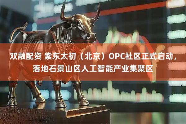 双融配资 紫东太初（北京）OPC社区正式启动，落地石景山区人工智能产业集聚区